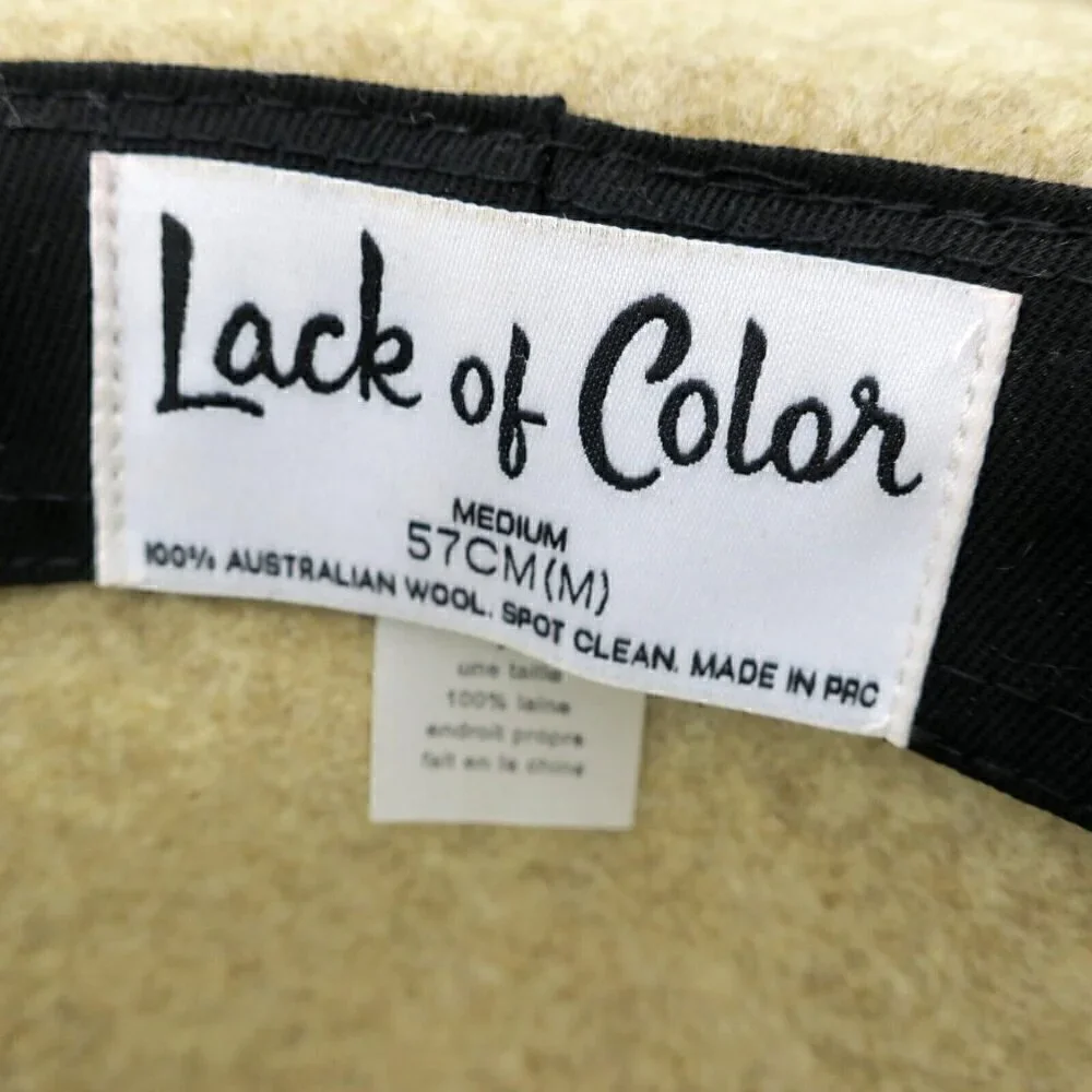 Lack Of Color Carlo Mack Classic Luxe Fedora Style Women's Hat Medium 57cm